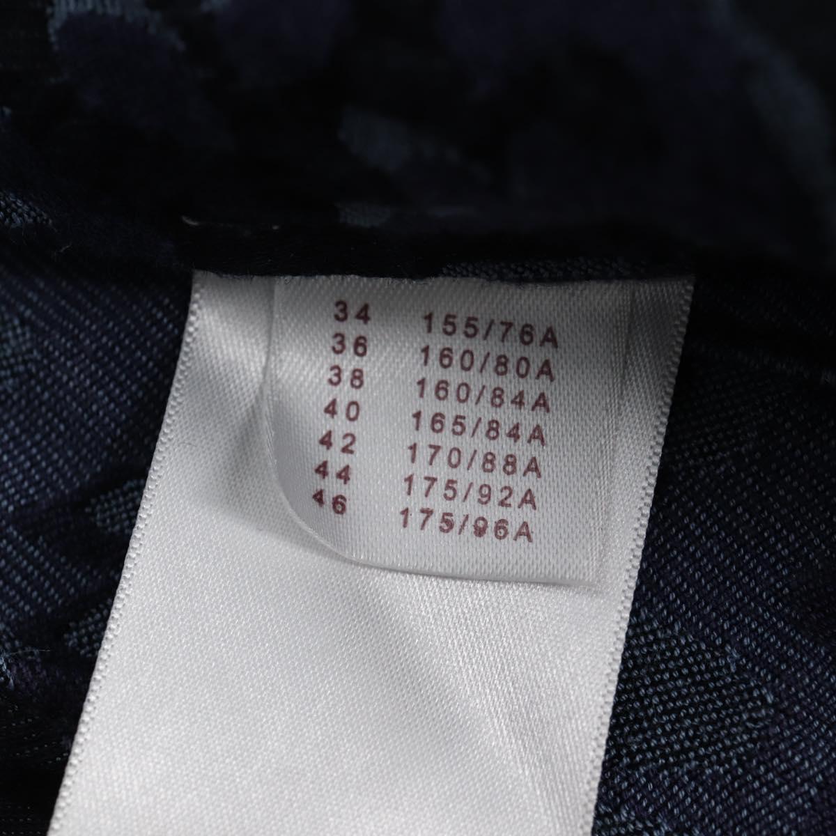 LOUIS VUITTON One Piece Shirt Denim Navy LV Auth 137475M
