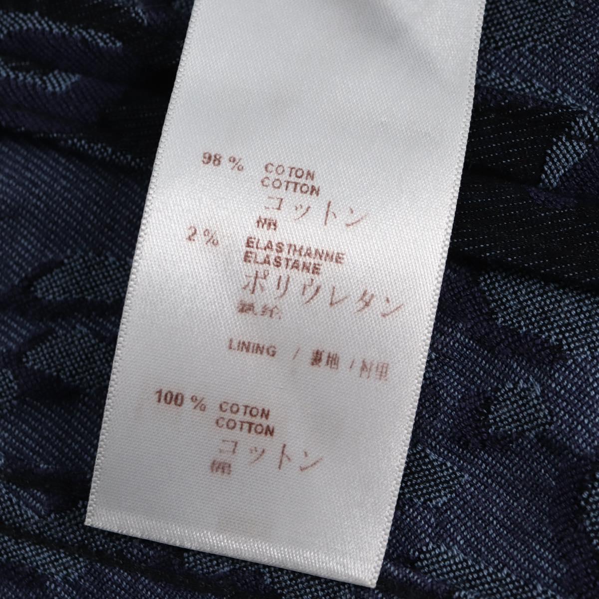 LOUIS VUITTON One Piece Shirt Denim Navy LV Auth 137475M