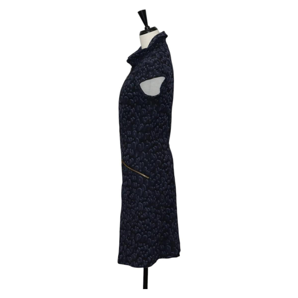 LOUIS VUITTON One Piece Shirt Denim Navy LV Auth 137475M