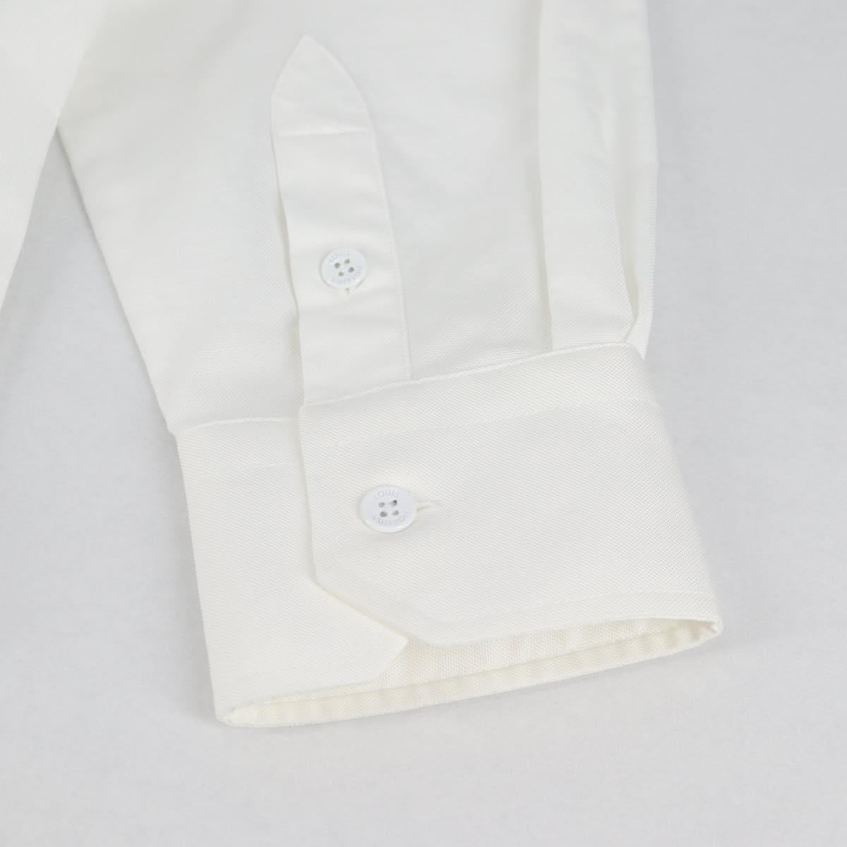 LOUIS VUITTON Printed Shirt And Tie Shirt Cotton White LV Auth 137477M