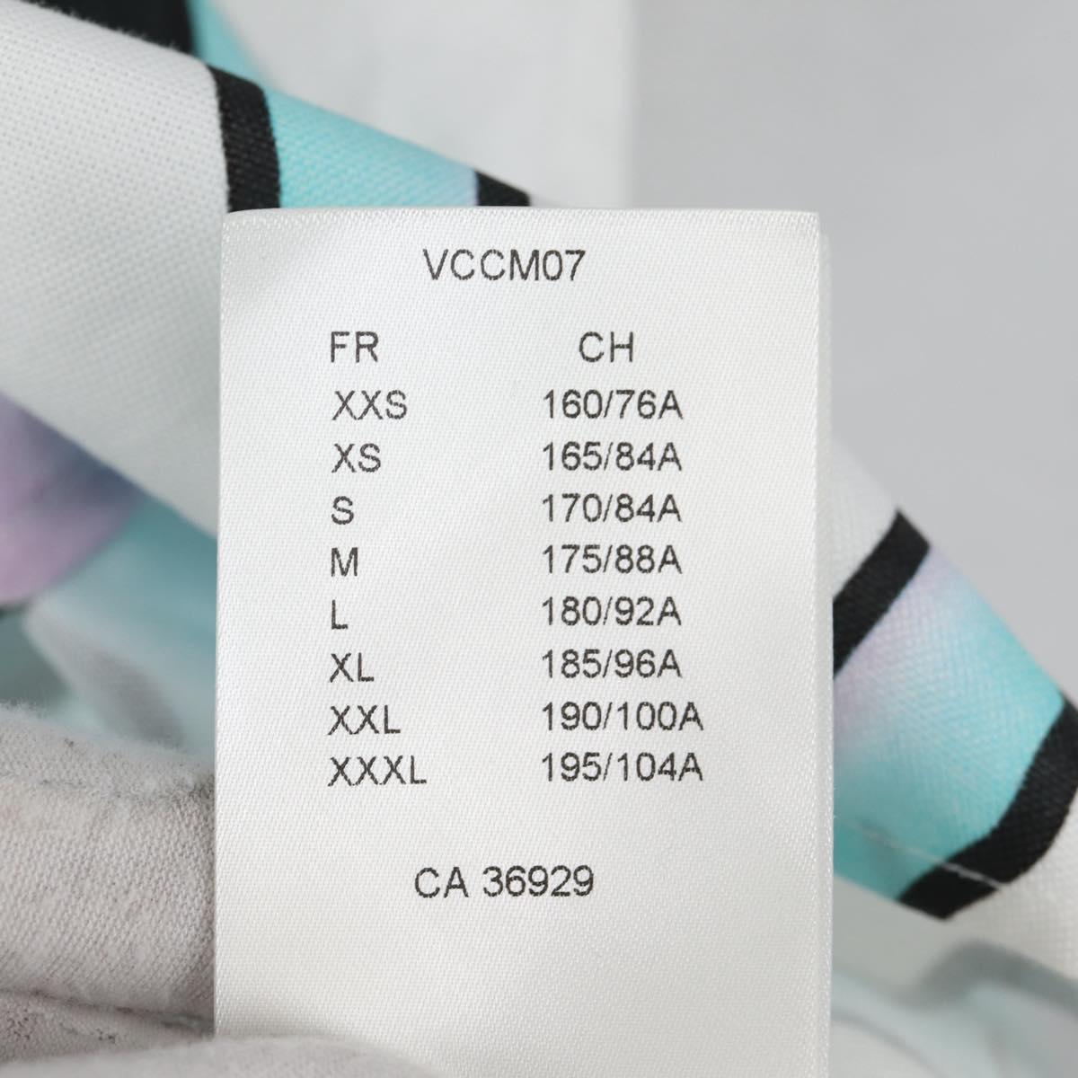 LOUIS VUITTON Printed Shirt And Tie Shirt Cotton White LV Auth 137477M