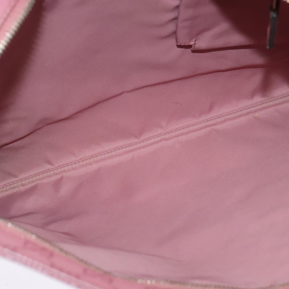 GUCCI GG Implementation Shoulder Bag PVC Pink Gold 201446 Auth 137486