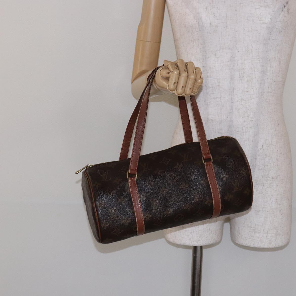 LOUIS VUITTON Monogram Papillon 30 Hand Bag M51385 LV Auth 137505