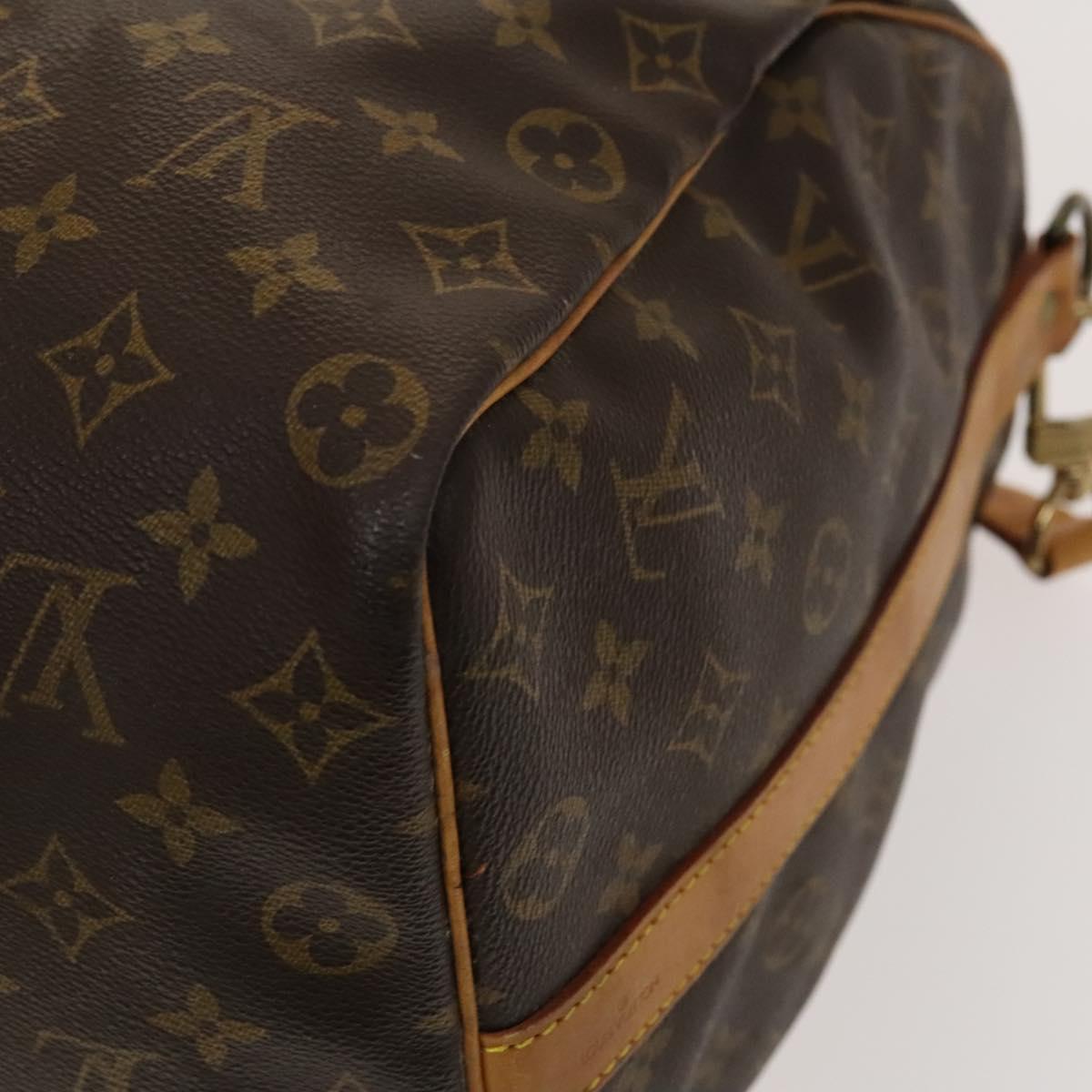 LOUIS VUITTON Monogram Keepall Bandouliere 50 Boston Bag M41416 LV Auth 137509
