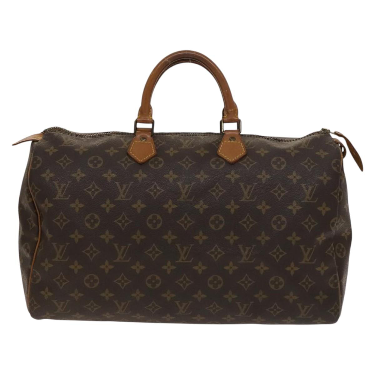 LOUIS VUITTON Monogram Speedy 40 Hand Bag M41522 LV Auth 137530