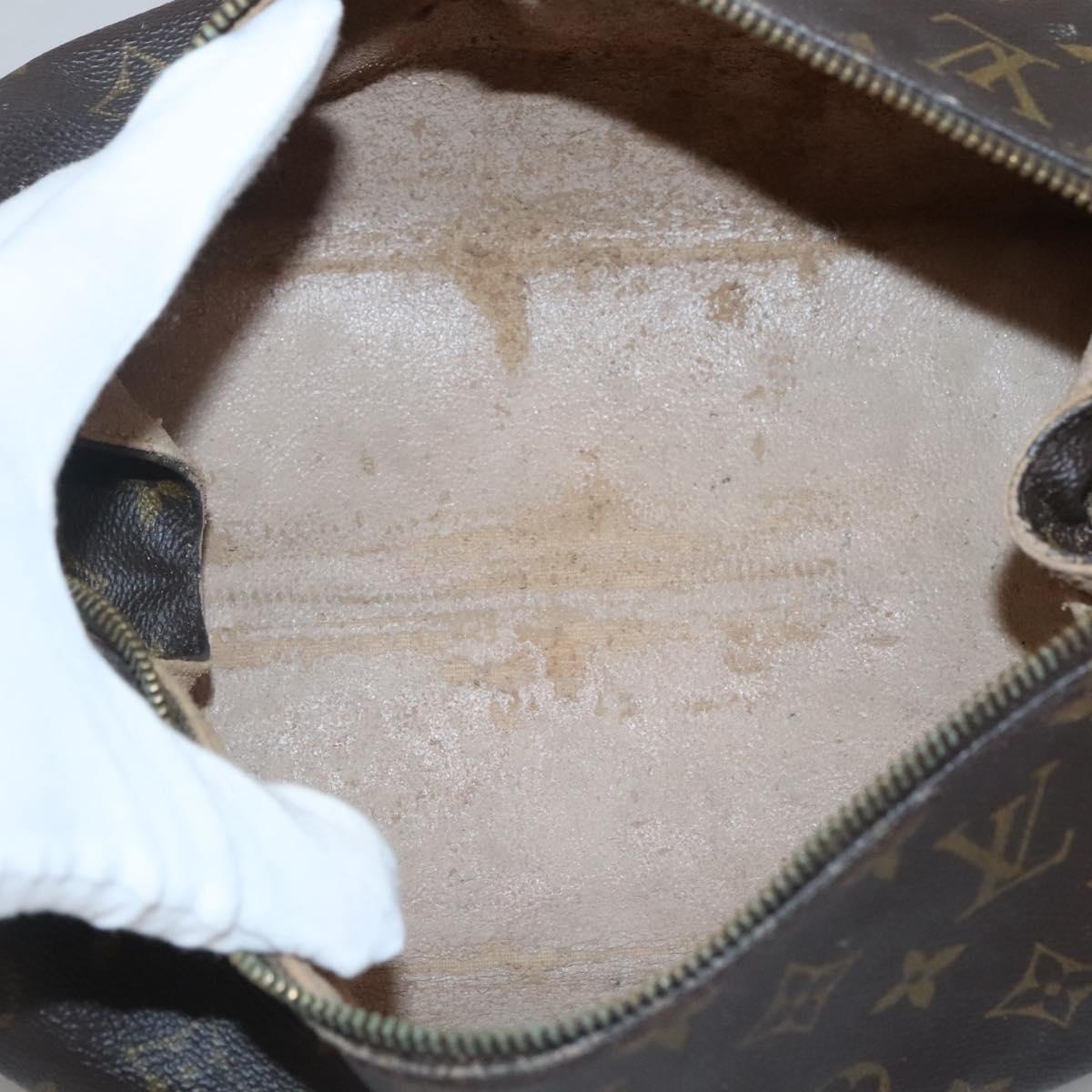 LOUIS VUITTON Monogram Trousse Patte Pression Cosmetic Pouch M47636 Auth 137557