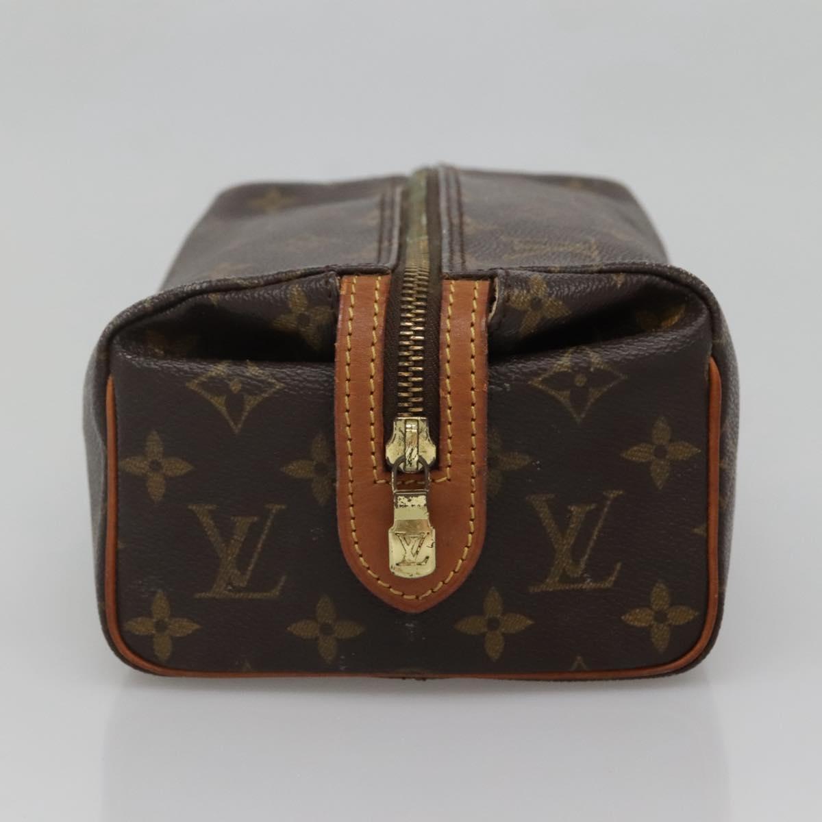 LOUIS VUITTON Monogram Trousse Patte Pression Cosmetic Pouch M47636 Auth 137557