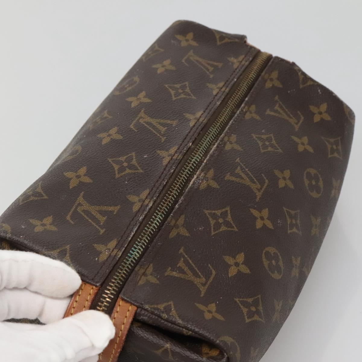 LOUIS VUITTON Monogram Trousse Patte Pression Cosmetic Pouch M47636 Auth 137557
