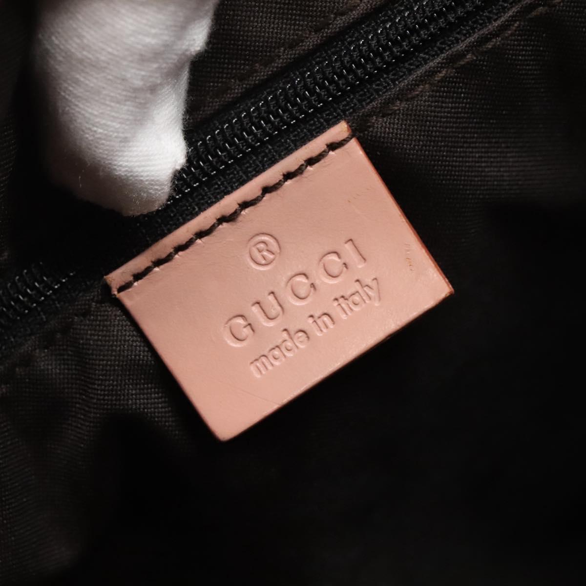 GUCCI GG Canvas Jackie Shoulder Bag Pink Silver 001 3346 3444 Auth 137563