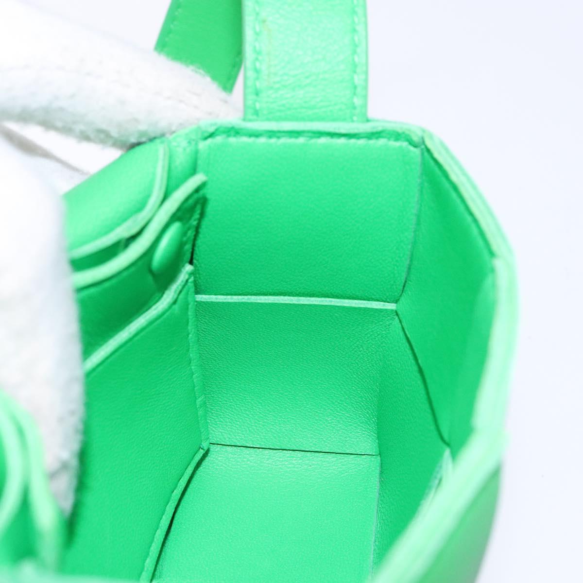 BOTTEGA VENETA MAXI INTRECCIATO Candy Cassette Bag Leather Green Auth 137583