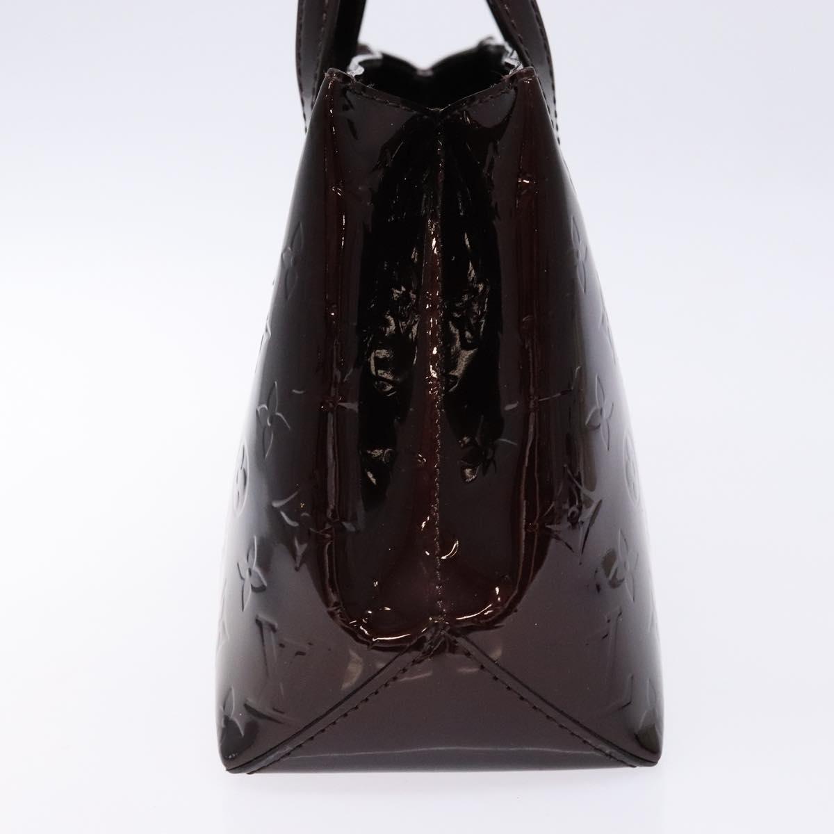 LOUIS VUITTON Monogram Vernis Wilshire PM Hand Bag Amarante M93641 Auth 137592