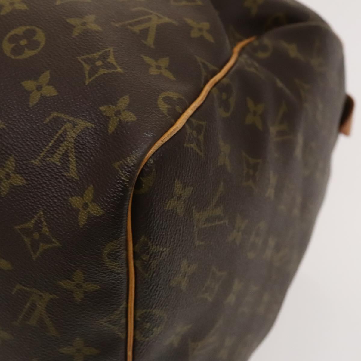 LOUIS VUITTON Monogram Keepall 55 Boston Bag M41424 LV Auth 137635