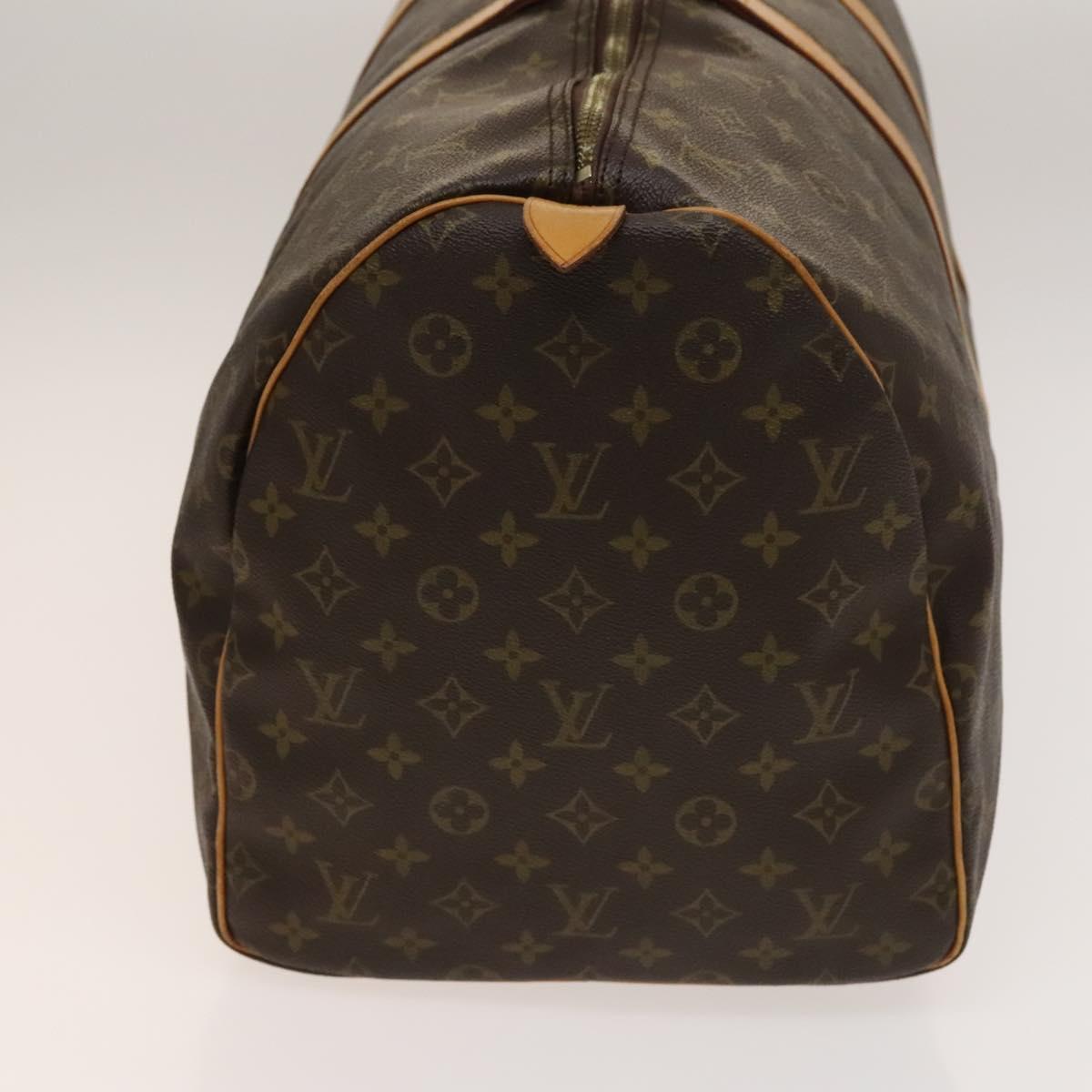 LOUIS VUITTON Monogram Keepall 55 Boston Bag M41424 LV Auth 137635
