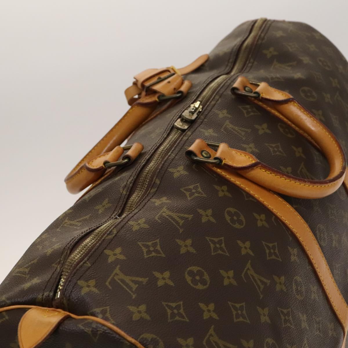 LOUIS VUITTON Monogram Keepall 55 Boston Bag M41424 LV Auth 137635
