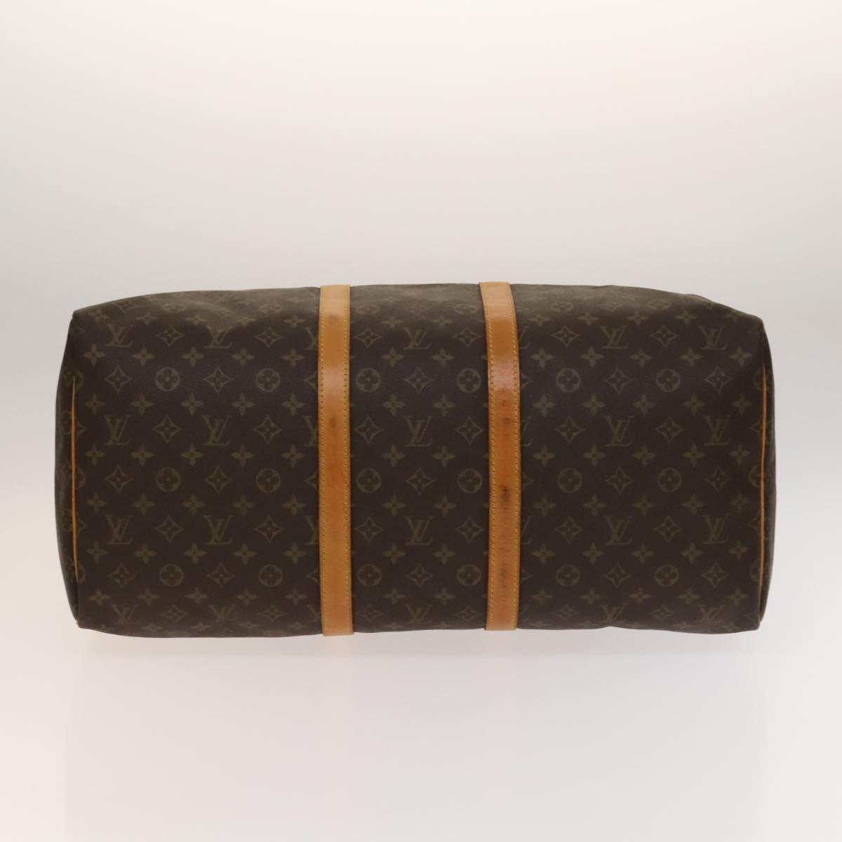 LOUIS VUITTON Monogram Keepall 55 Boston Bag M41424 LV Auth 137635