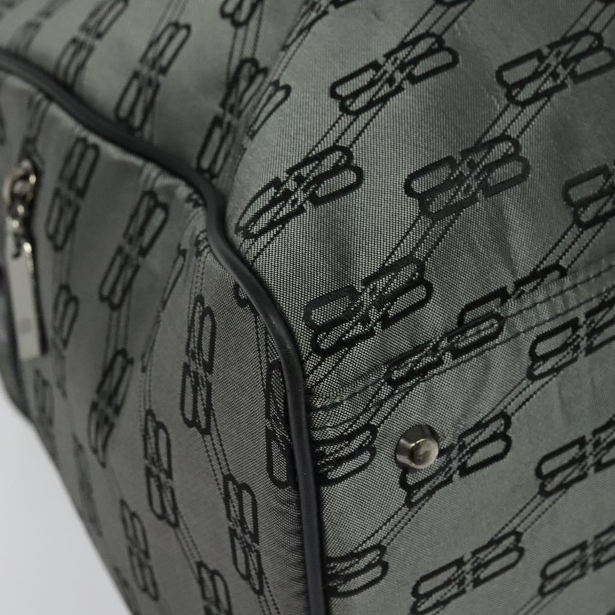 BALENCIAGA Boston Bag Nylon 2way Vintage Gray Auth 137646