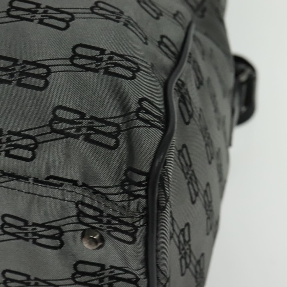 BALENCIAGA Boston Bag Nylon 2way Vintage Gray Auth 137646