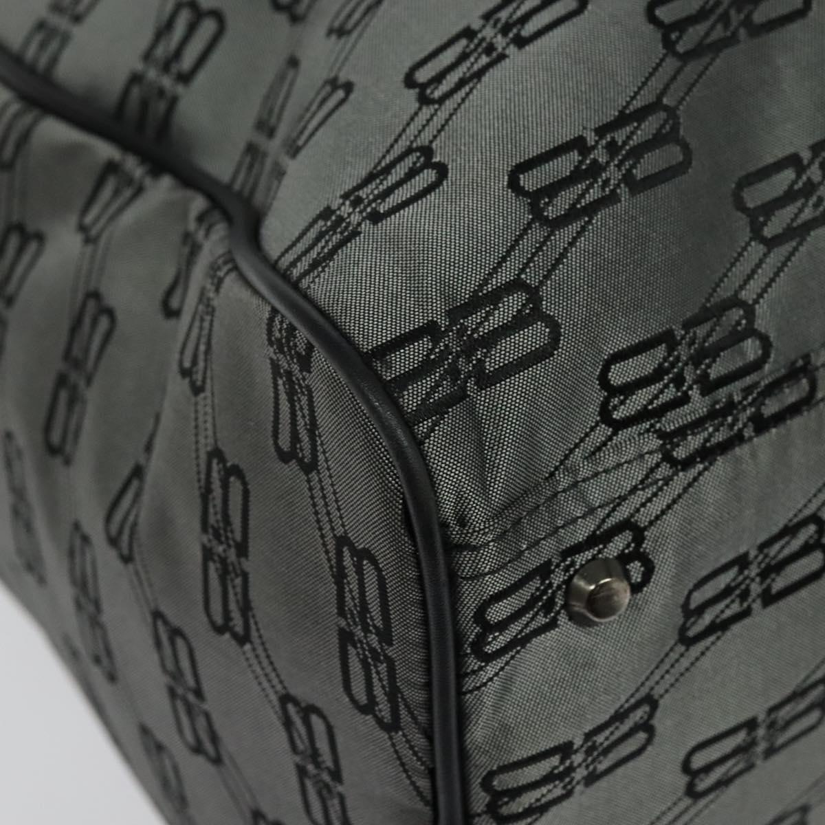 BALENCIAGA Boston Bag Nylon 2way Vintage Gray Auth 137646