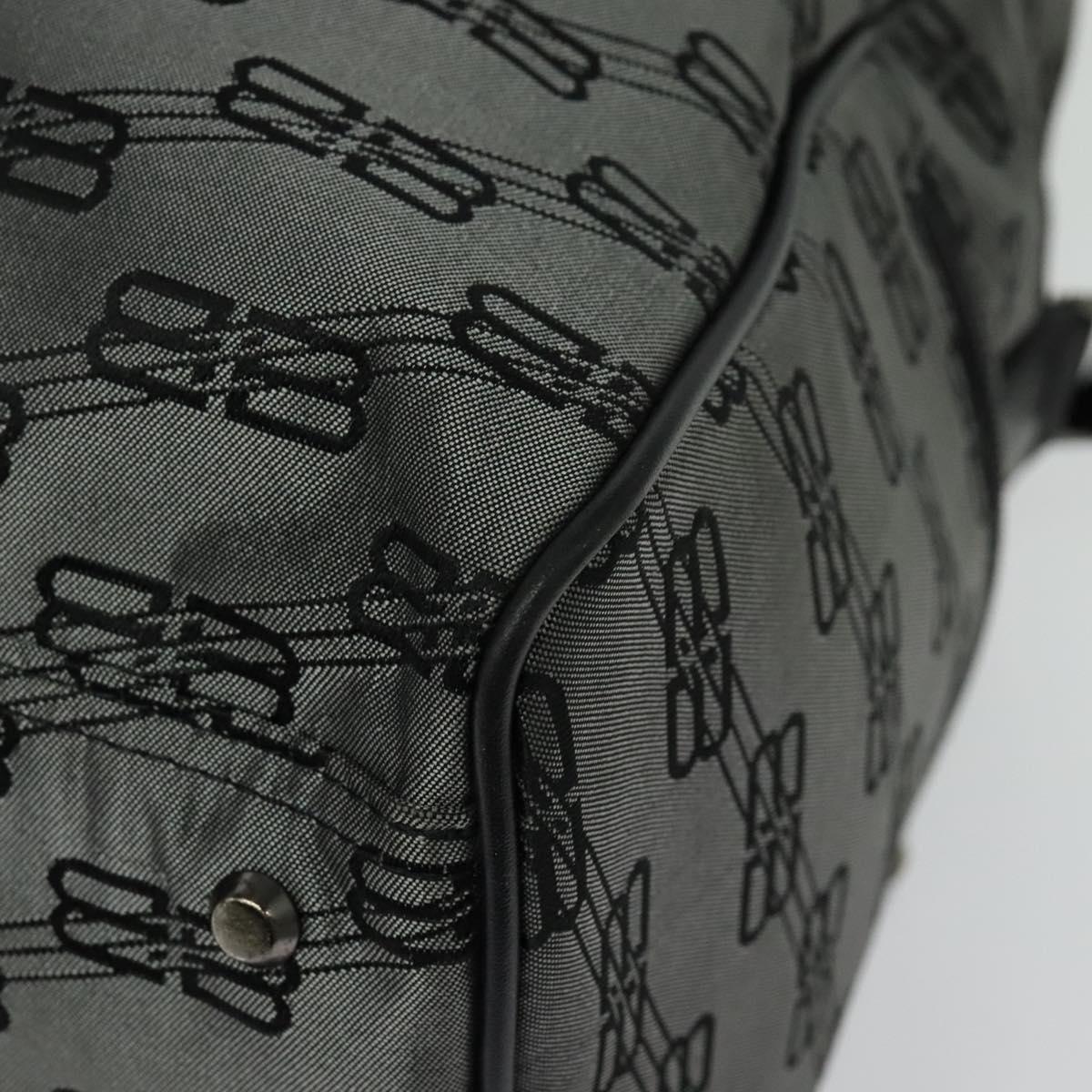 BALENCIAGA Boston Bag Nylon 2way Vintage Gray Auth 137646