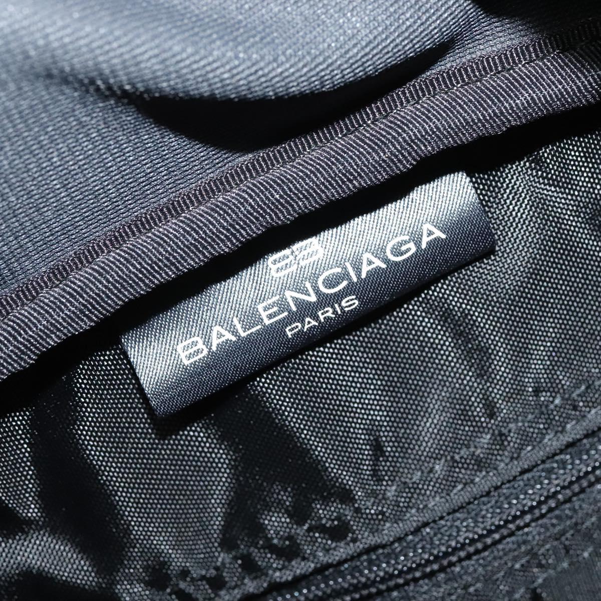 BALENCIAGA Boston Bag Nylon 2way Vintage Gray Auth 137646