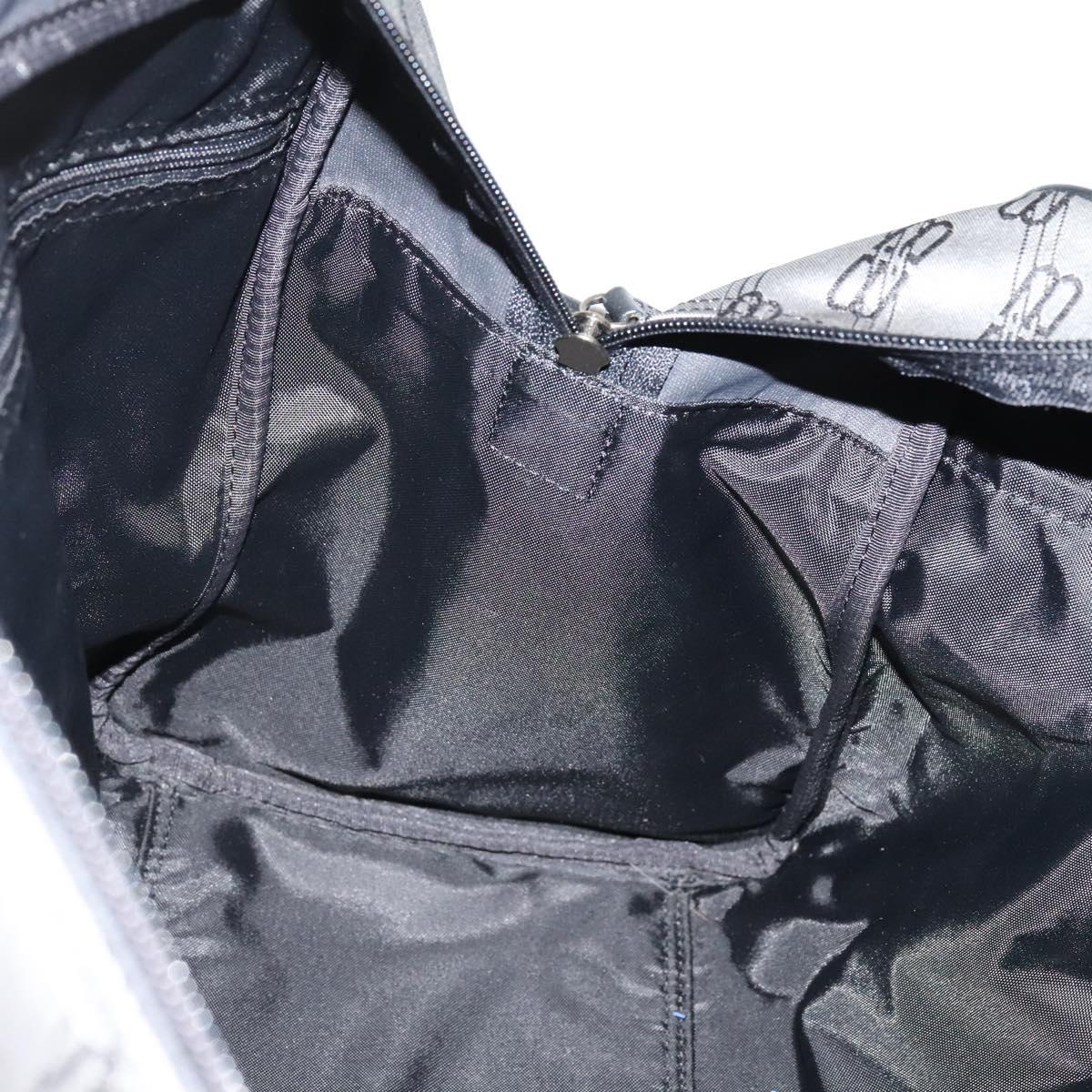 BALENCIAGA Boston Bag Nylon 2way Vintage Gray Auth 137646