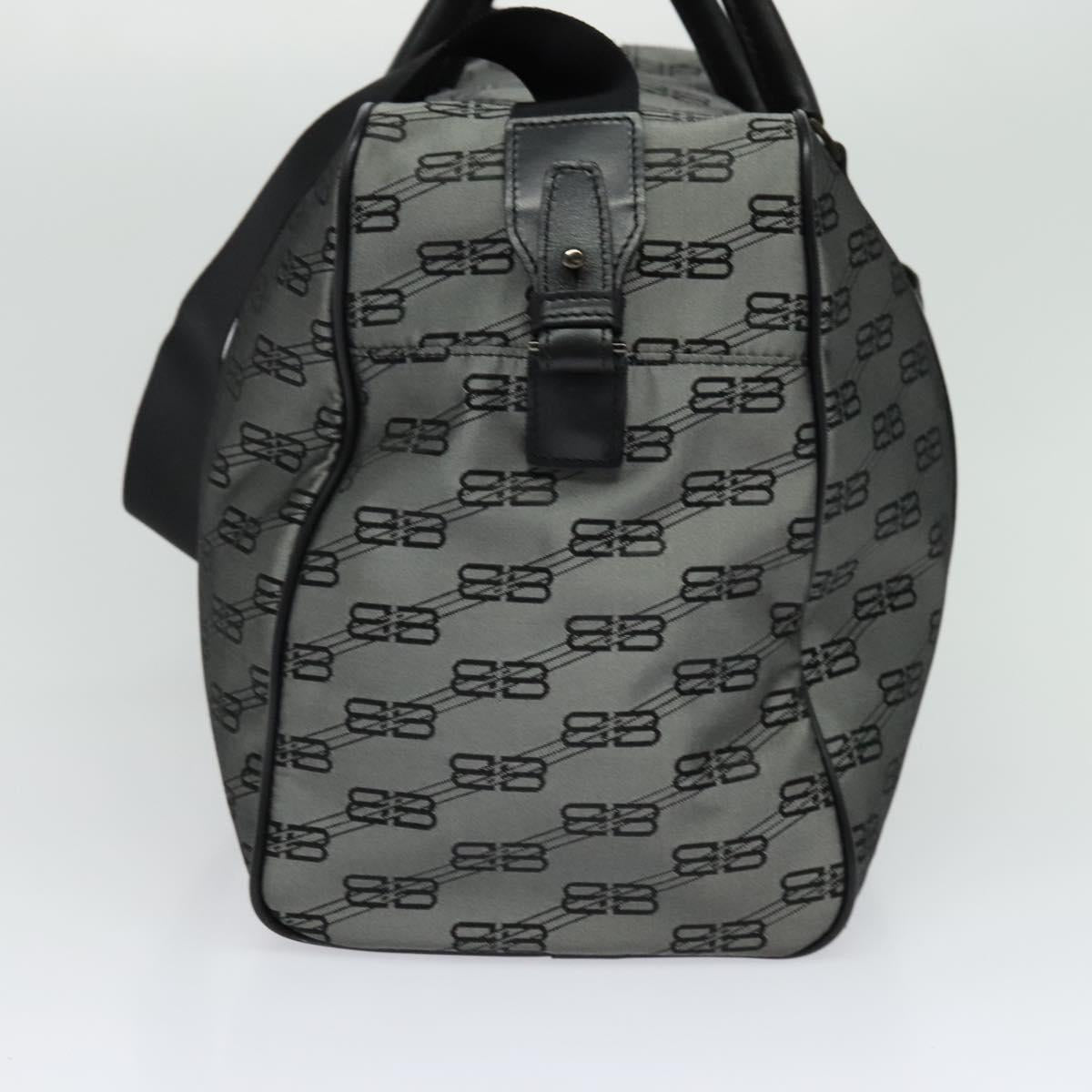 BALENCIAGA Boston Bag Nylon 2way Vintage Gray Auth 137646