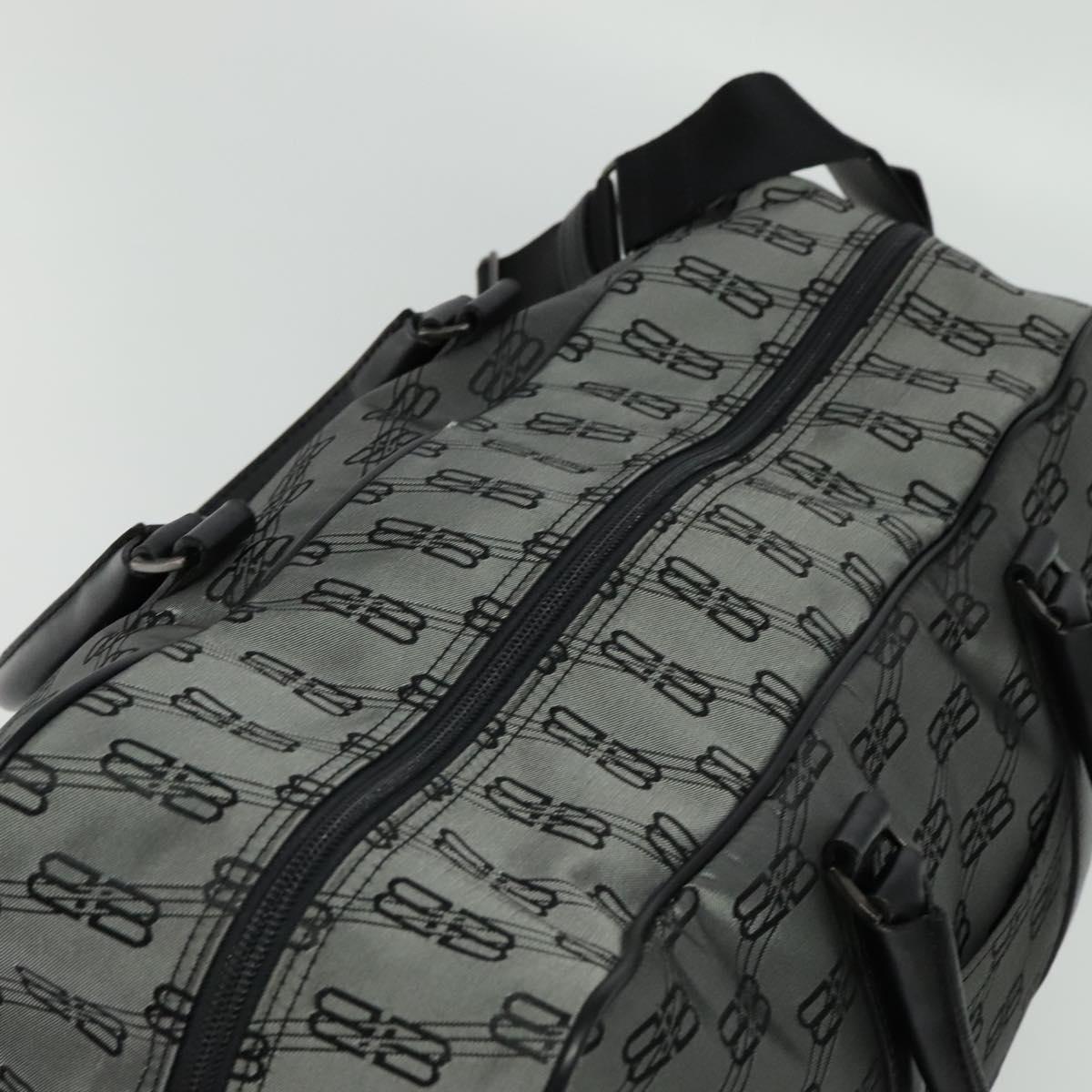 BALENCIAGA Boston Bag Nylon 2way Vintage Gray Auth 137646