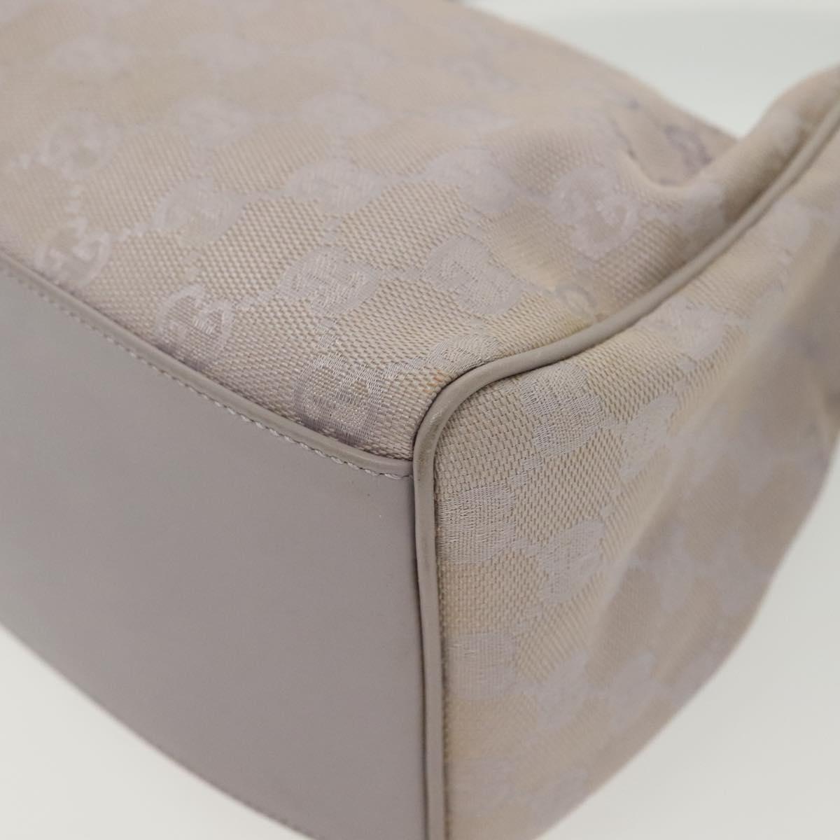 GUCCI GG Canvas Shoulder Bag Purple Gold 92699 Auth 137651