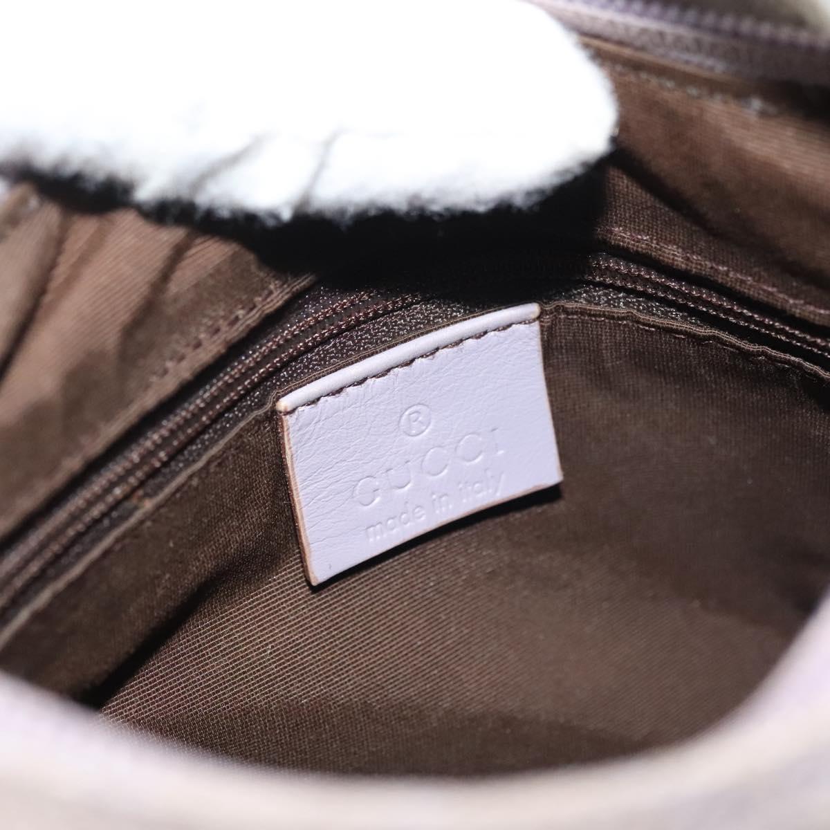 GUCCI GG Canvas Shoulder Bag Purple Gold 92699 Auth 137651