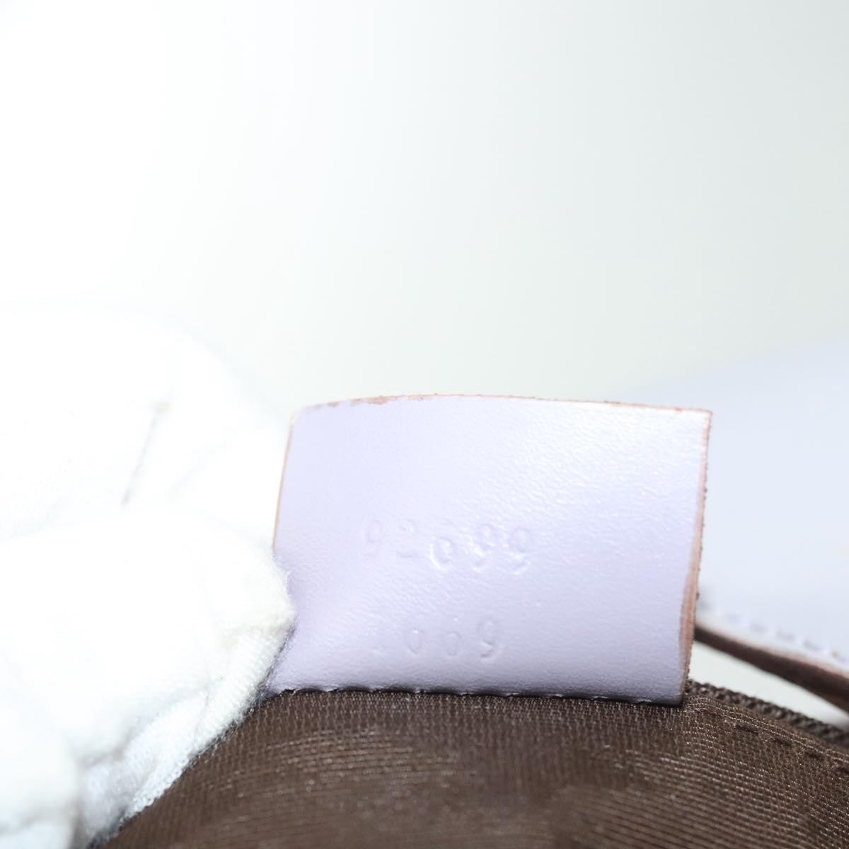 GUCCI GG Canvas Shoulder Bag Purple Gold 92699 Auth 137651