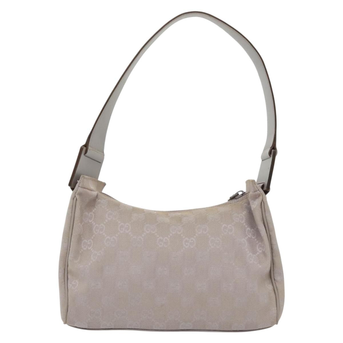 GUCCI GG Canvas Shoulder Bag Purple Gold 92699 Auth 137651