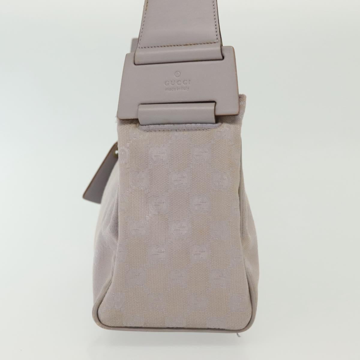 GUCCI GG Canvas Shoulder Bag Purple Gold 92699 Auth 137651