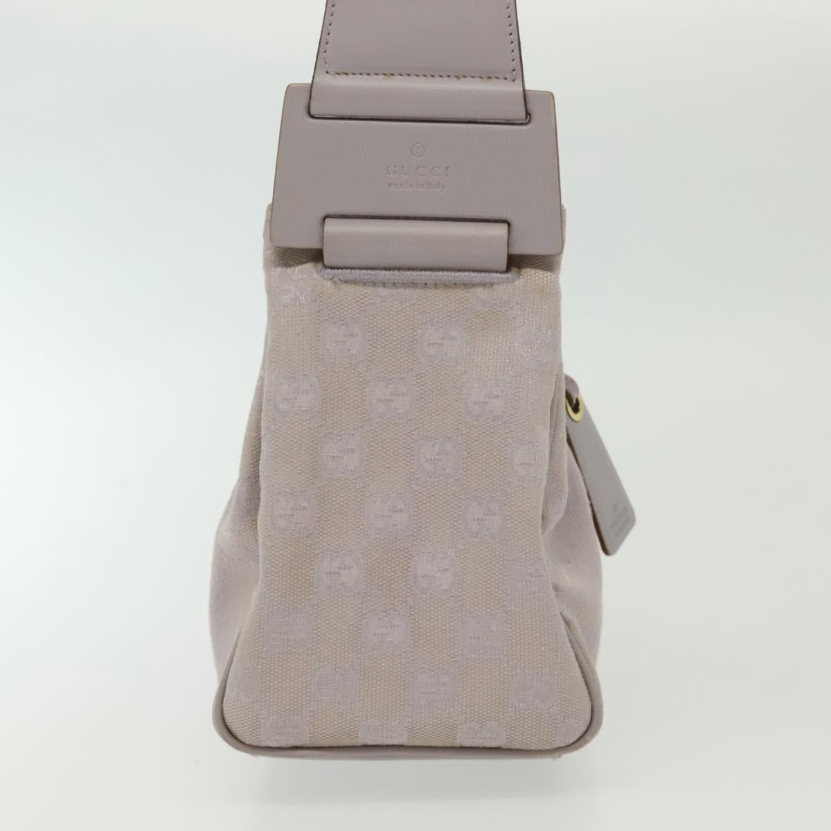 GUCCI GG Canvas Shoulder Bag Purple Gold 92699 Auth 137651