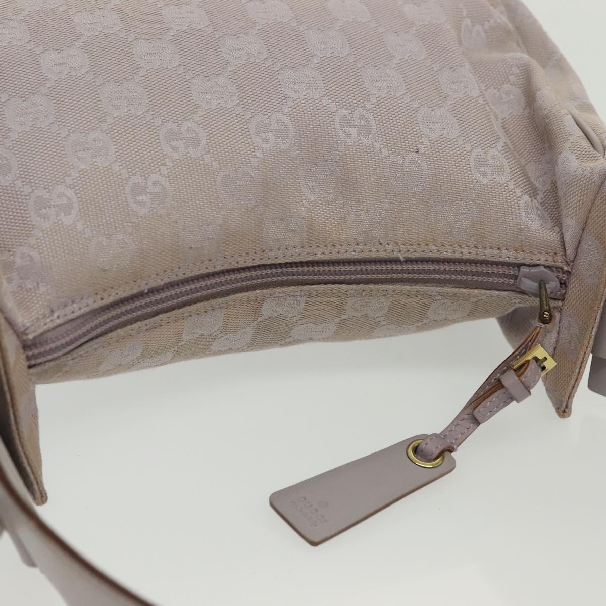 GUCCI GG Canvas Shoulder Bag Purple Gold 92699 Auth 137651