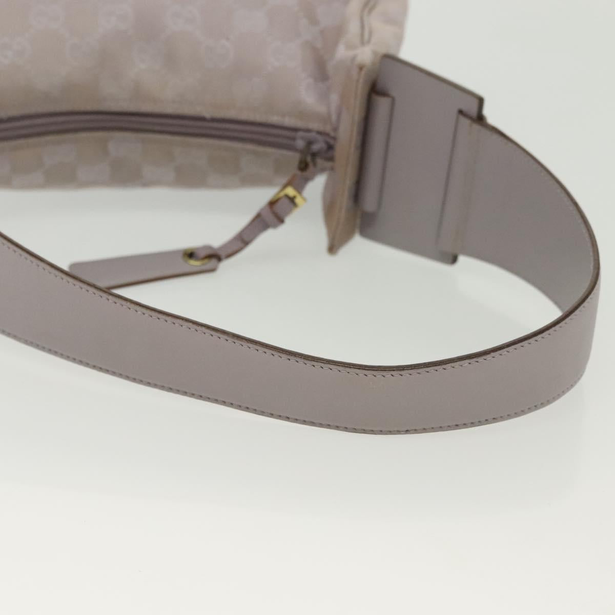 GUCCI GG Canvas Shoulder Bag Purple Gold 92699 Auth 137651