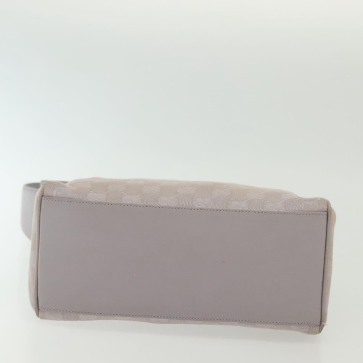 GUCCI GG Canvas Shoulder Bag Purple Gold 92699 Auth 137651