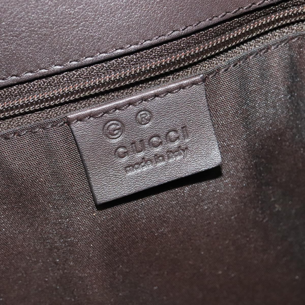 GUCCI Canvas Leather Tote Bag Outlet Beige Gold 257271 Auth 137667