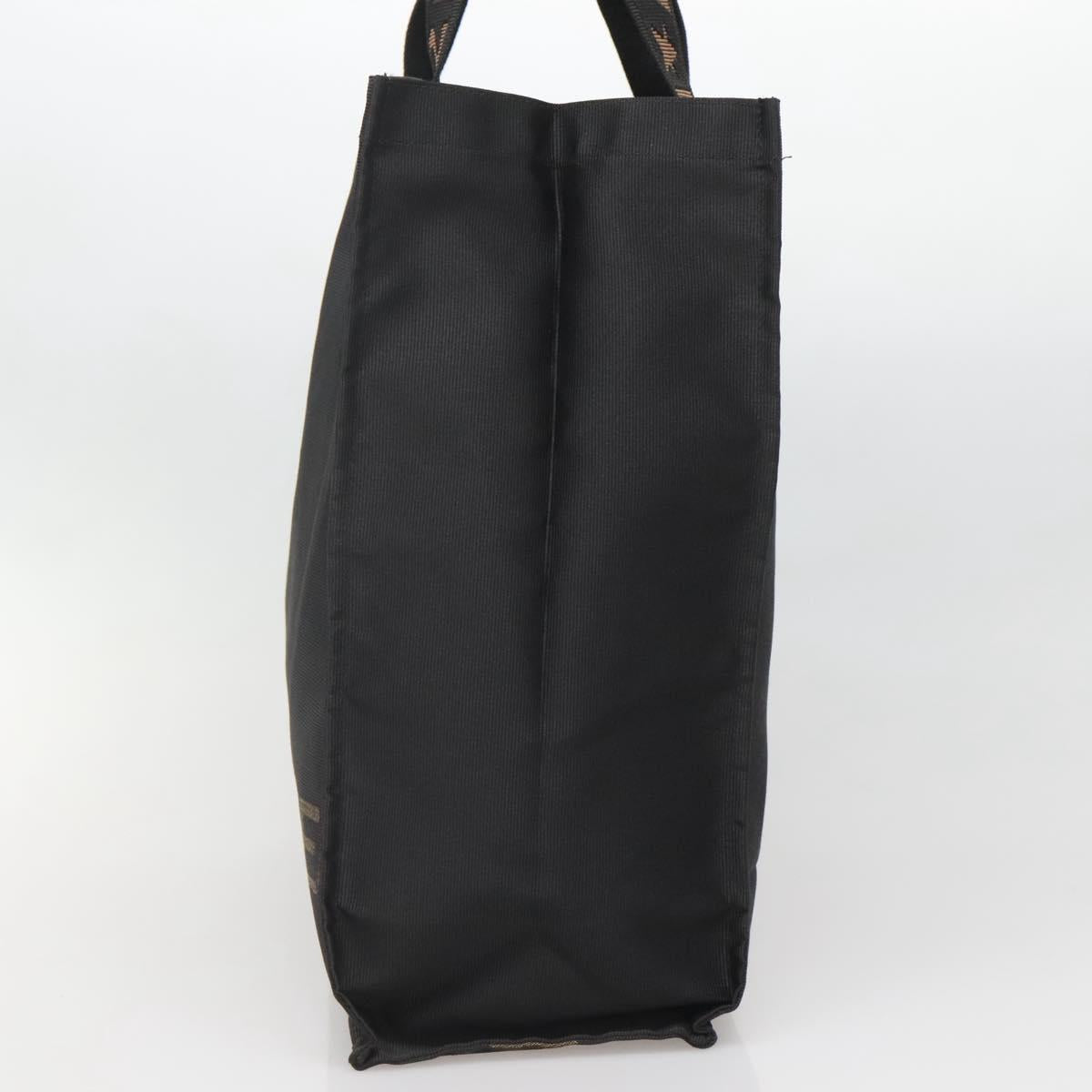 FENDI Tote Bag Black Gold Auth 137668