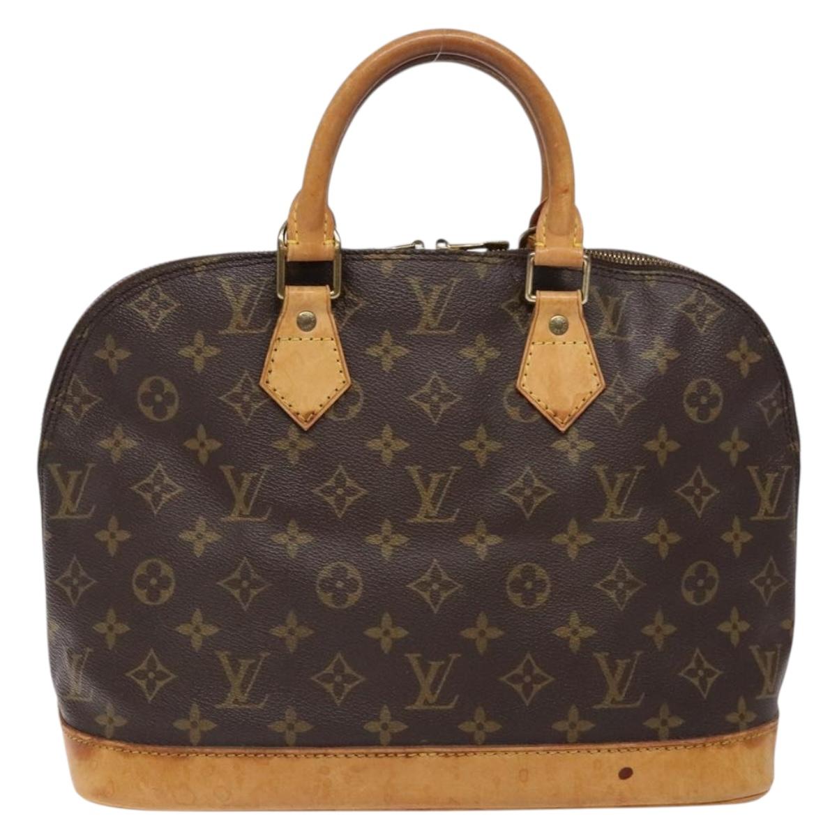 LOUIS VUITTON Monogram Alma Hand Bag M51130 LV Auth 137688