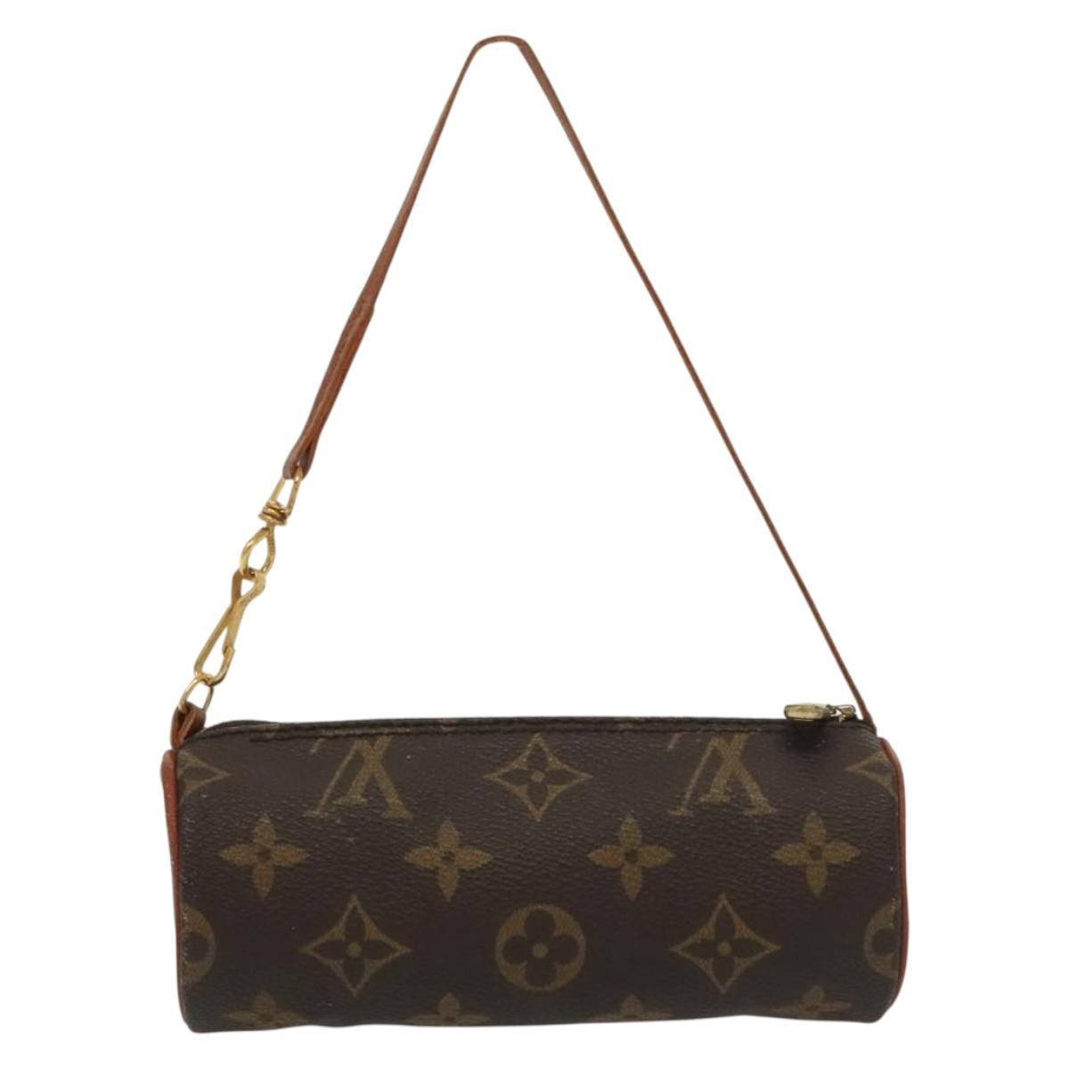 LOUIS VUITTON Monogram Papillon Pouch LV Auth 137690