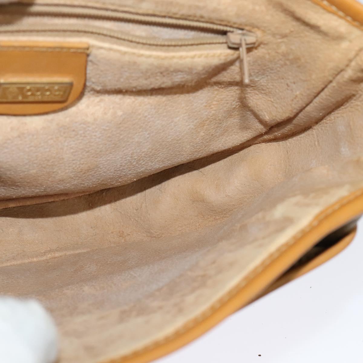 GUCCI Micro GG Supreme Shoulder Bag PVC Beige Gold 001 58 0930 Auth 137729