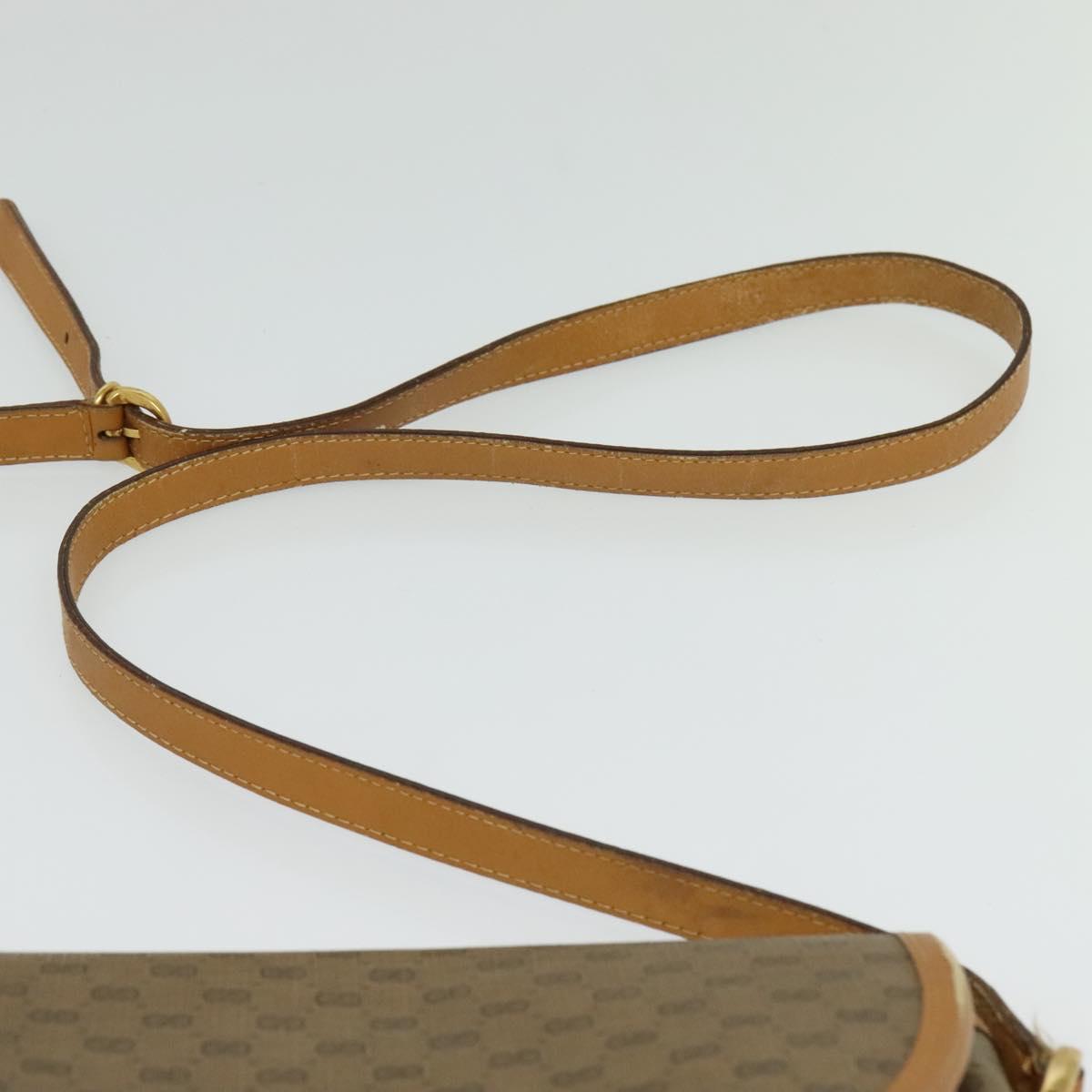 GUCCI Micro GG Supreme Shoulder Bag PVC Beige Gold 001 58 0930 Auth 137729