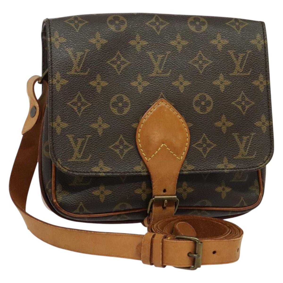 LOUIS VUITTON Monogram Cartouchiere MM Shoulder Bag M51253 LV Auth 137736