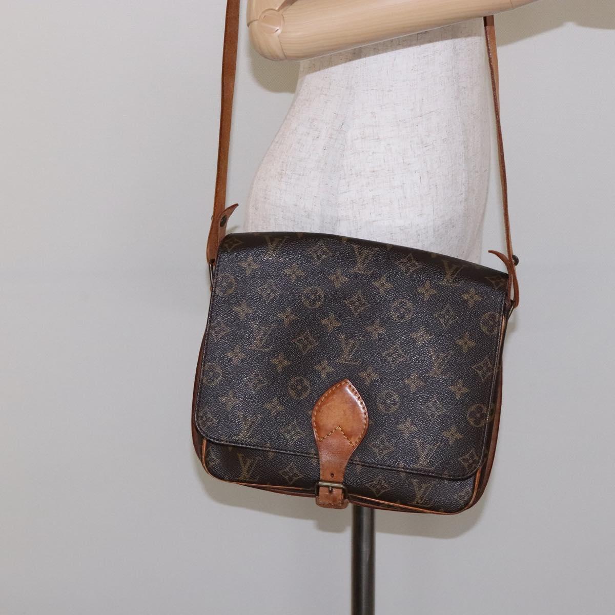 LOUIS VUITTON Monogram Cartouchiere GM Shoulder Bag M51252 LV Auth 137737