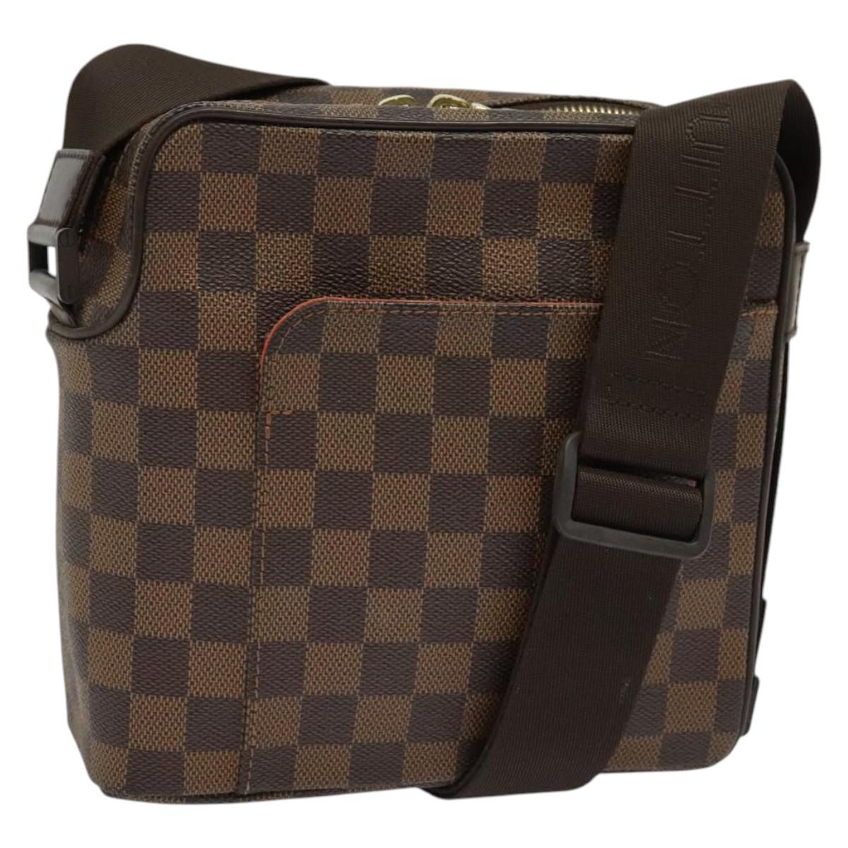 LOUIS VUITTON Damier Ebene Olaf PM Shoulder Bag N41442 LV Auth 137745