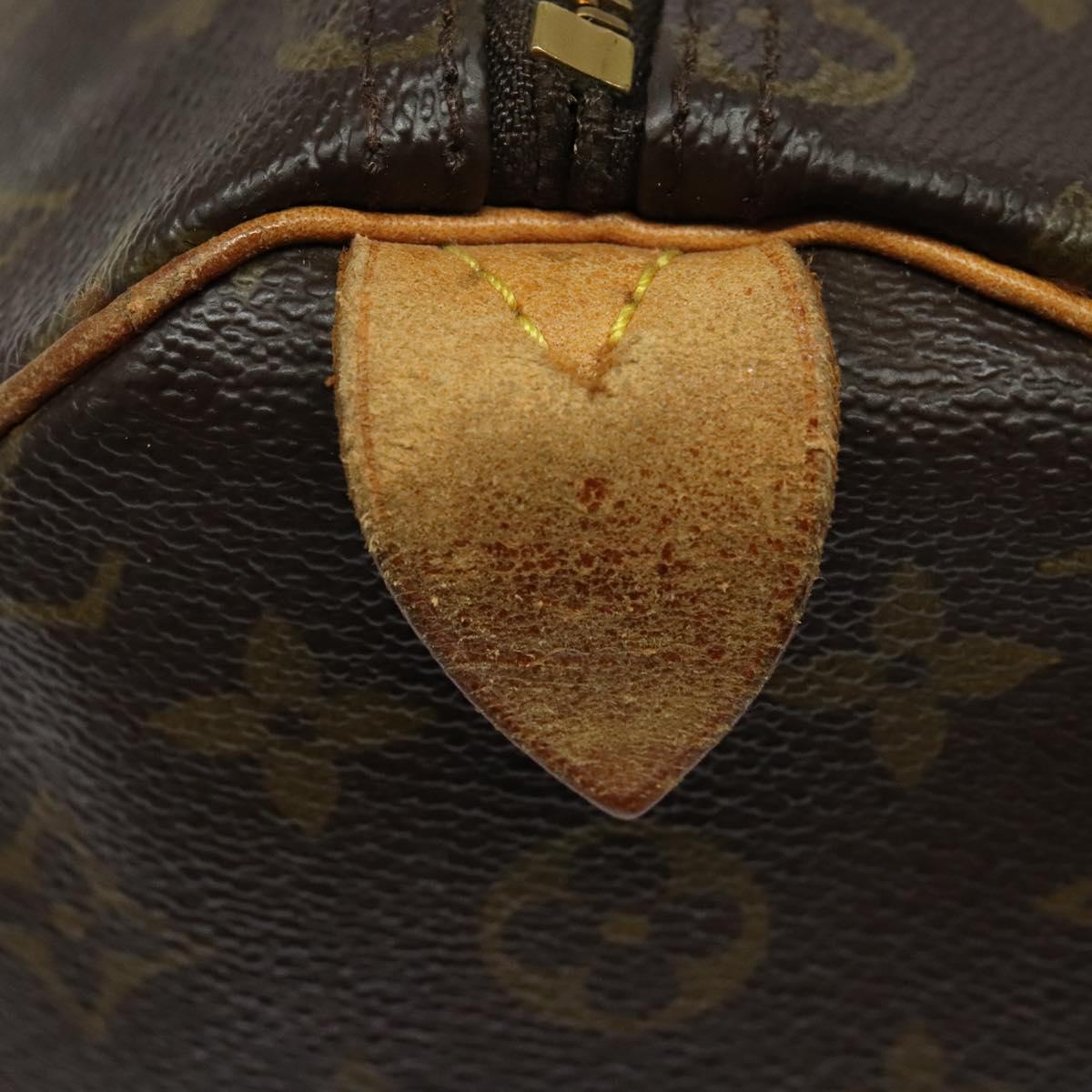 LOUIS VUITTON Monogram Speedy 35 Hand Bag M41524 LV Auth 137782