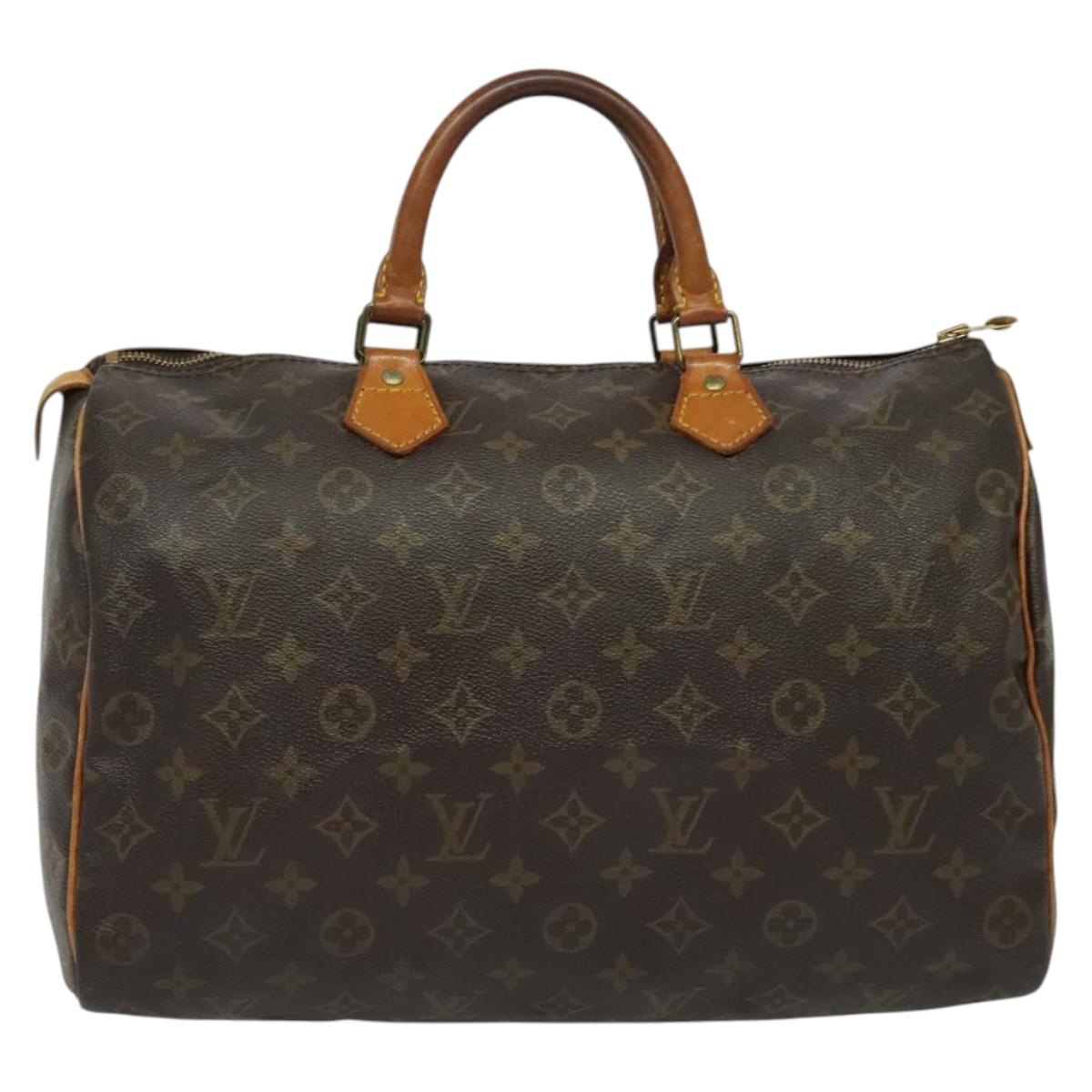 LOUIS VUITTON Monogram Speedy 35 Hand Bag M41524 LV Auth 137782