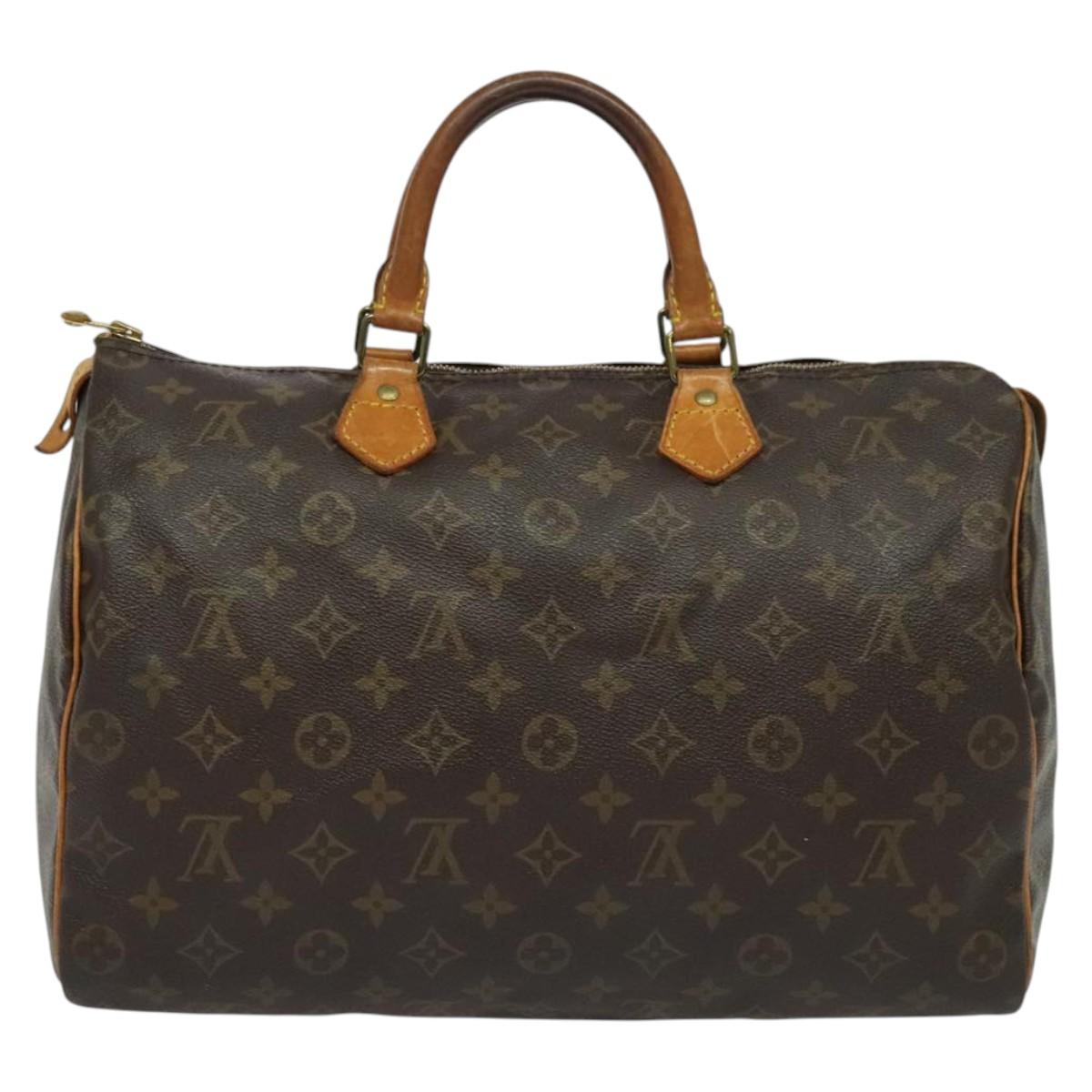 LOUIS VUITTON Monogram Speedy 35 Hand Bag M41524 LV Auth 137782