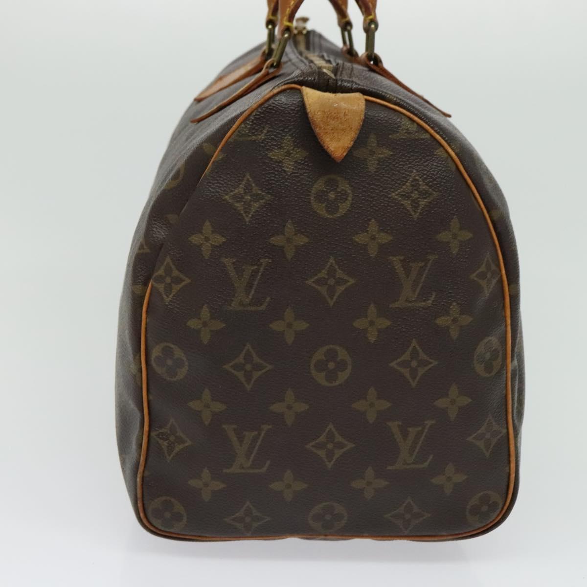 LOUIS VUITTON Monogram Speedy 35 Hand Bag M41524 LV Auth 137782