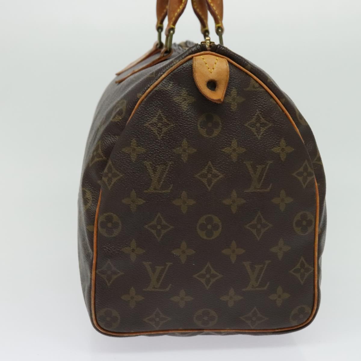 LOUIS VUITTON Monogram Speedy 35 Hand Bag M41524 LV Auth 137782
